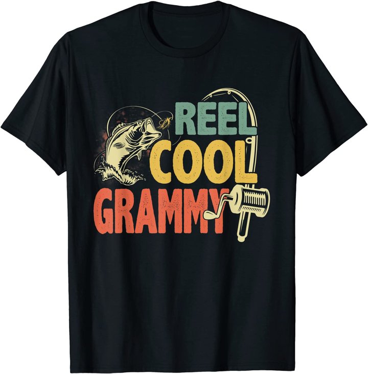 Retro Vintage Reel Cool Grammy Grandma For Mother's Day T-Shirt