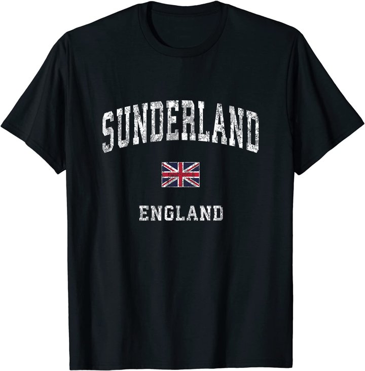 Sunderland England Vintage Athletic Sports Design T-Shirt