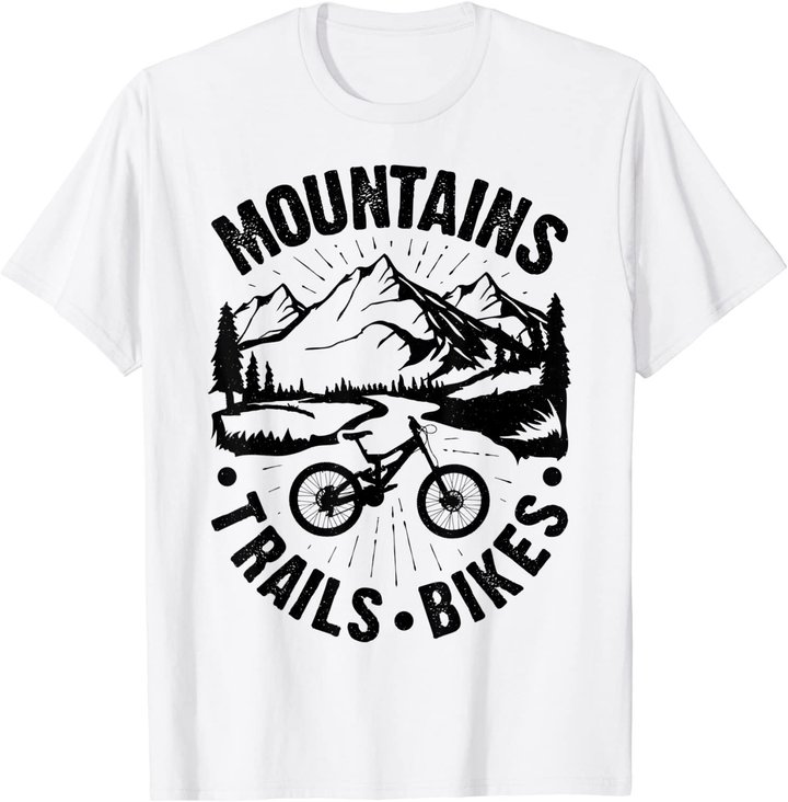 Mountain Biking Cycling Vintage Bicycle Bike Rider Cyclist T-Shirt