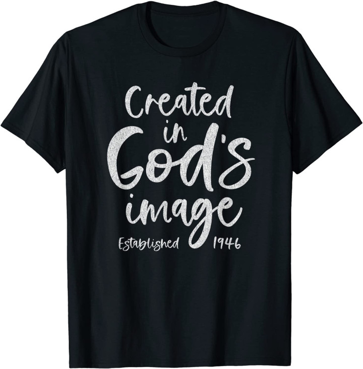 Gift for 75 Year Old Christian: Jesus 1946 75th Birthday T-Shirt