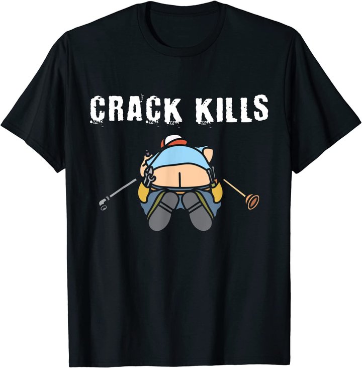 Plumbers crack Construction Worker Cleavage - Plumber T-Shirt