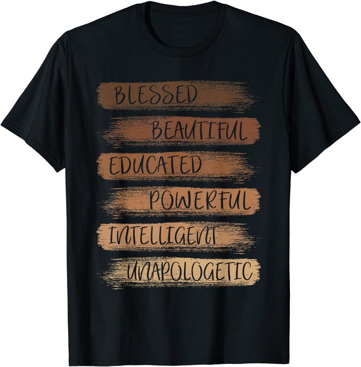 Melanin African American Black History Month Women Girls T-Shirt