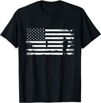 American Flag Fishing Apparel - Fishing T-Shirt