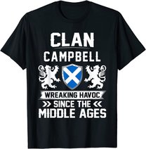 Clan CAMPBELL scottish family scotland mothers day fathers T-Shirt