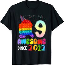 Awesome Since 2012 Among Pop it With Us 9th Birthday Kids T-Shirt