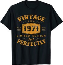 50 Year Old Birthday Gifts Vintage 1971 50th Birthday Gifts T-Shirt