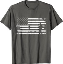 American Flag Fishing Apparel - Fishing T-Shirt