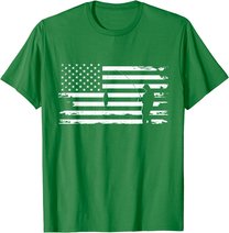 American Flag Fishing Apparel - Fishing T-Shirt