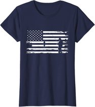 American Flag Fishing Apparel - Fishing T-Shirt