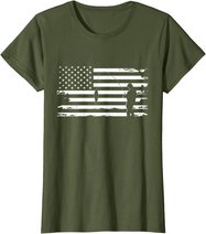 American Flag Fishing Apparel - Fishing T-Shirt