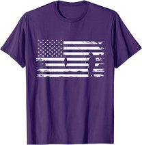 American Flag Fishing Apparel - Fishing T-Shirt