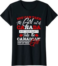 Canadian Girl Women Gifts Maple Leaf Canada T-Shirt