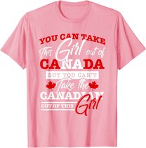 Canadian Girl Women Gifts Maple Leaf Canada T-Shirt