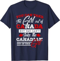 Canadian Girl Women Gifts Maple Leaf Canada T-Shirt