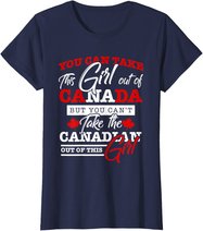 Canadian Girl Women Gifts Maple Leaf Canada T-Shirt
