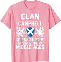 Clan CAMPBELL scottish family scotland mothers day fathers T-Shirt