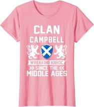 Clan CAMPBELL scottish family scotland mothers day fathers T-Shirt