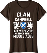 Clan CAMPBELL scottish family scotland mothers day fathers T-Shirt