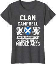 Clan CAMPBELL scottish family scotland mothers day fathers T-Shirt