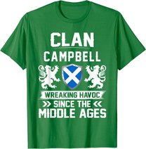 Clan CAMPBELL scottish family scotland mothers day fathers T-Shirt