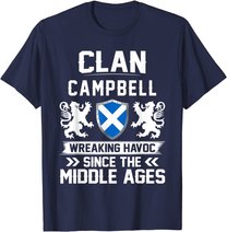 Clan CAMPBELL scottish family scotland mothers day fathers T-Shirt