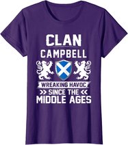 Clan CAMPBELL scottish family scotland mothers day fathers T-Shirt