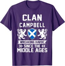 Clan CAMPBELL scottish family scotland mothers day fathers T-Shirt