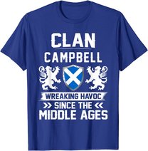 Clan CAMPBELL scottish family scotland mothers day fathers T-Shirt