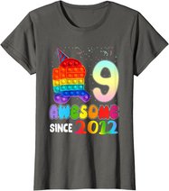 Awesome Since 2012 Among Pop it With Us 9th Birthday Kids T-Shirt