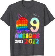 Awesome Since 2012 Among Pop it With Us 9th Birthday Kids T-Shirt
