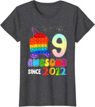Awesome Since 2012 Among Pop it With Us 9th Birthday Kids T-Shirt