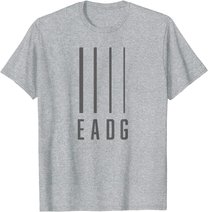 Bass Guitarist / Bass Player Gift - EADG 4 String T-Shirt