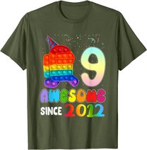 Awesome Since 2012 Among Pop it With Us 9th Birthday Kids T-Shirt