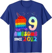Awesome Since 2012 Among Pop it With Us 9th Birthday Kids T-Shirt