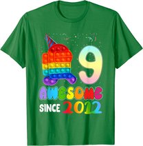 Awesome Since 2012 Among Pop it With Us 9th Birthday Kids T-Shirt