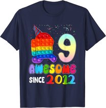 Awesome Since 2012 Among Pop it With Us 9th Birthday Kids T-Shirt