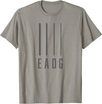 Bass Guitarist / Bass Player Gift - EADG 4 String T-Shirt