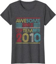 Awesome Since September 2010 Bday Gifts 11th Birthday T-Shirt