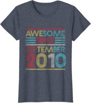 Awesome Since September 2010 Bday Gifts 11th Birthday T-Shirt
