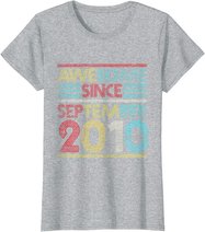 Awesome Since September 2010 Bday Gifts 11th Birthday T-Shirt