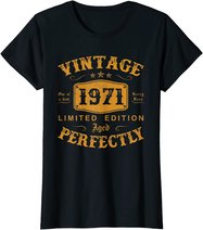 50 Year Old Birthday Gifts Vintage 1971 50th Birthday Gifts T-Shirt