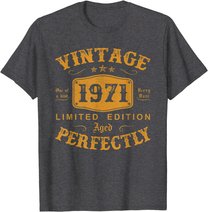 50 Year Old Birthday Gifts Vintage 1971 50th Birthday Gifts T-Shirt