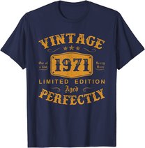 50 Year Old Birthday Gifts Vintage 1971 50th Birthday Gifts T-Shirt
