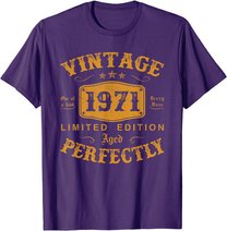 50 Year Old Birthday Gifts Vintage 1971 50th Birthday Gifts T-Shirt