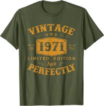 50 Year Old Birthday Gifts Vintage 1971 50th Birthday Gifts T-Shirt