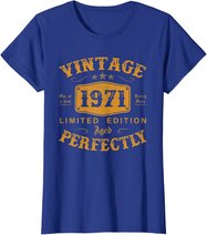 50 Year Old Birthday Gifts Vintage 1971 50th Birthday Gifts T-Shirt