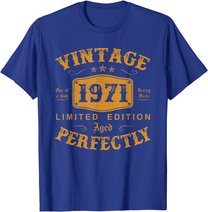 50 Year Old Birthday Gifts Vintage 1971 50th Birthday Gifts T-Shirt