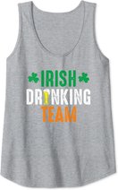 St Patrick's Irish Beer Drinking Team Ireland Flag Clover Tank Top