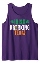 St Patrick's Irish Beer Drinking Team Ireland Flag Clover Tank Top