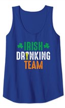 St Patrick's Irish Beer Drinking Team Ireland Flag Clover Tank Top